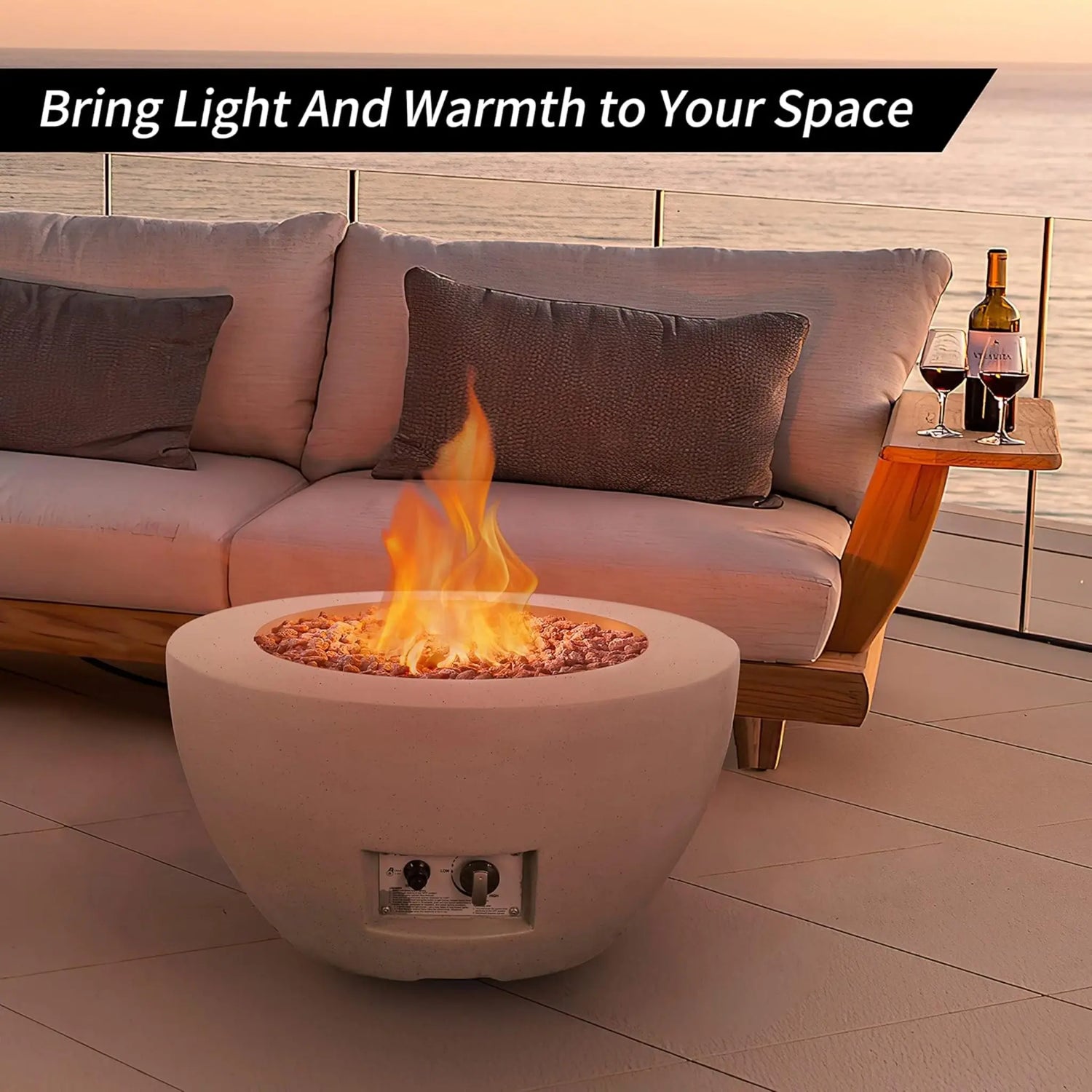 FerroGlow Precision Fire Bowl - Live Wise Industries
