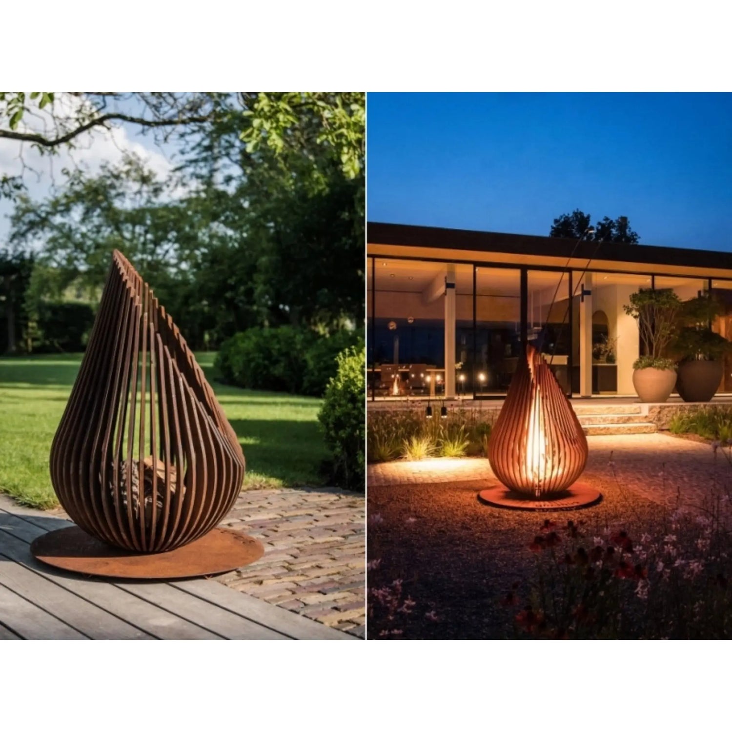 EmberSpire Sculptural Fire Tower - Live Wise Industries