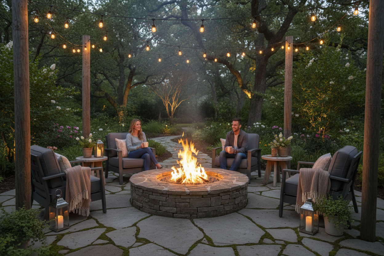 A PLACE WITH FIRE PIT 